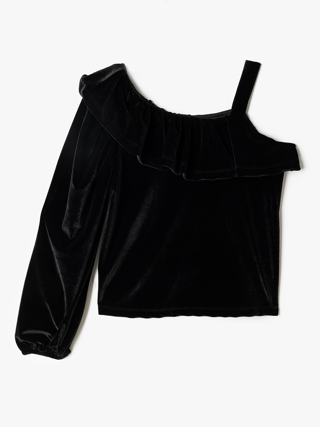 

Koton Girls One Shoulder Top, Black