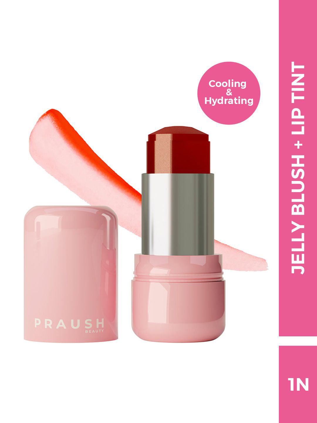 

Praush Juicy Jelly Blush Tint for Cheeks & Lips 5 g - Orange Slushy