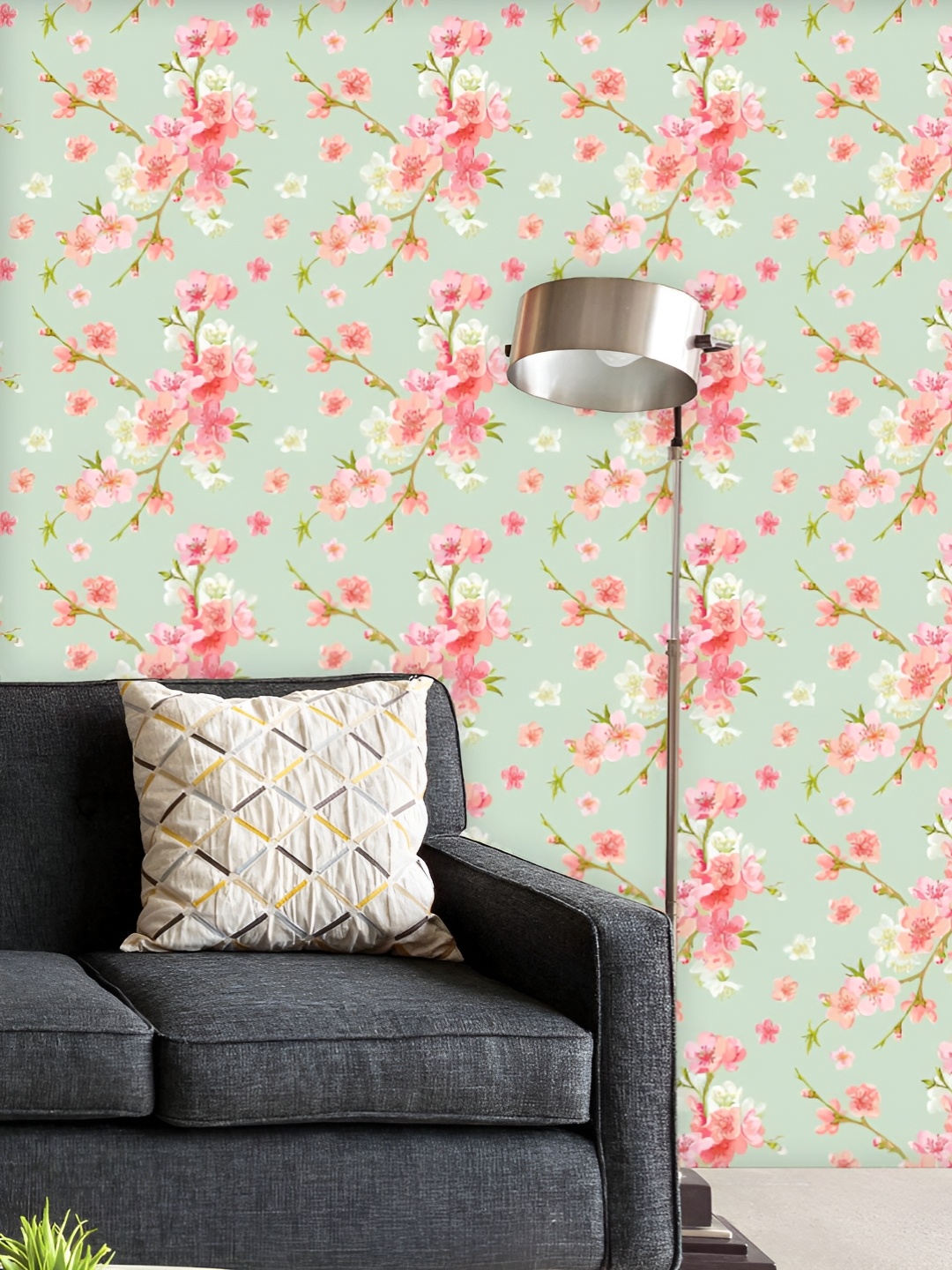 

ArtzFolio Printed UV-Resistant Anti-Bacterial Spring Blossom Flowers Peel & Stick Wallpaper, Multi