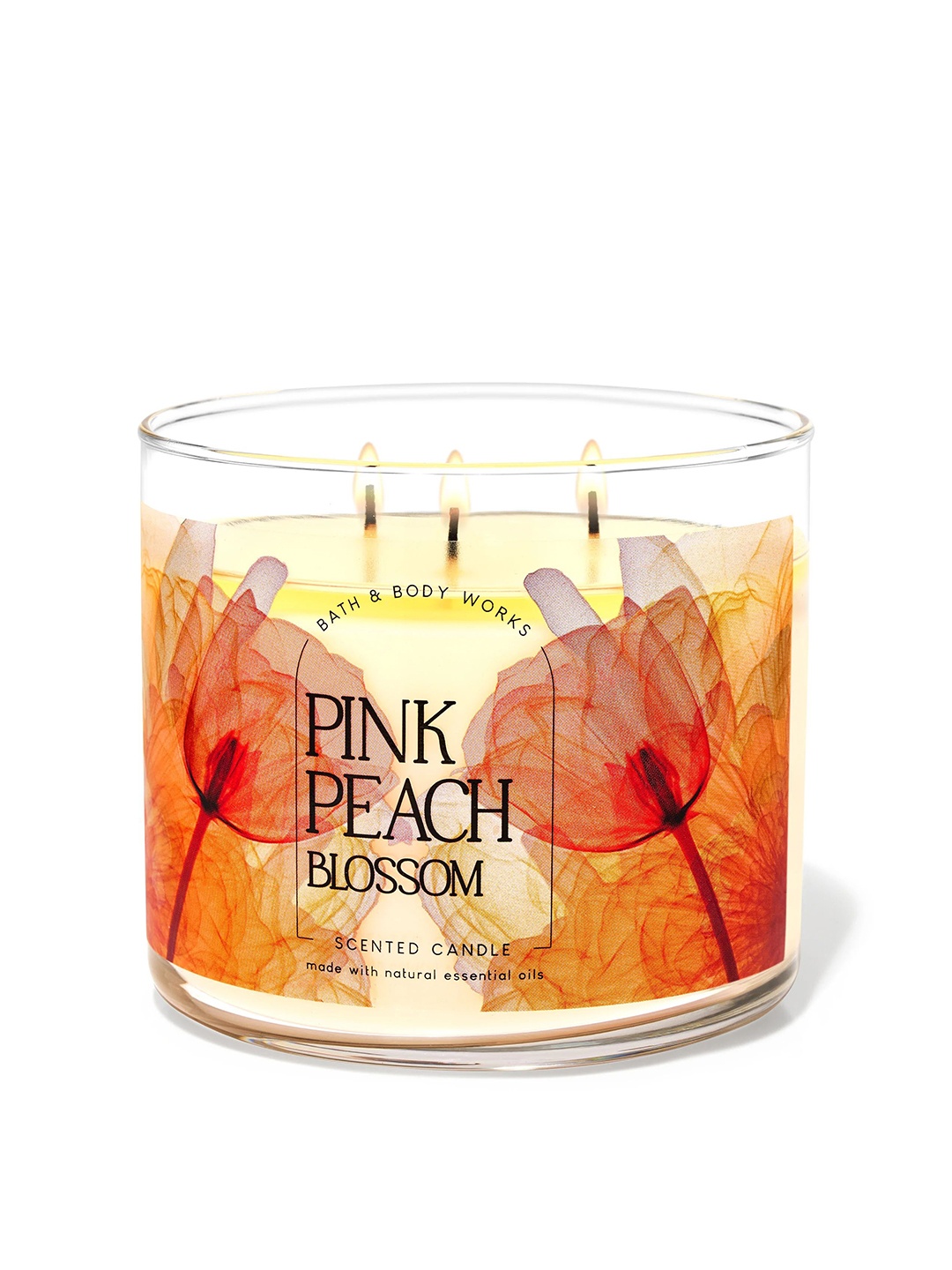 

Bath & Body Works Pink Peach Blossom 3-Wick Candle - 411g