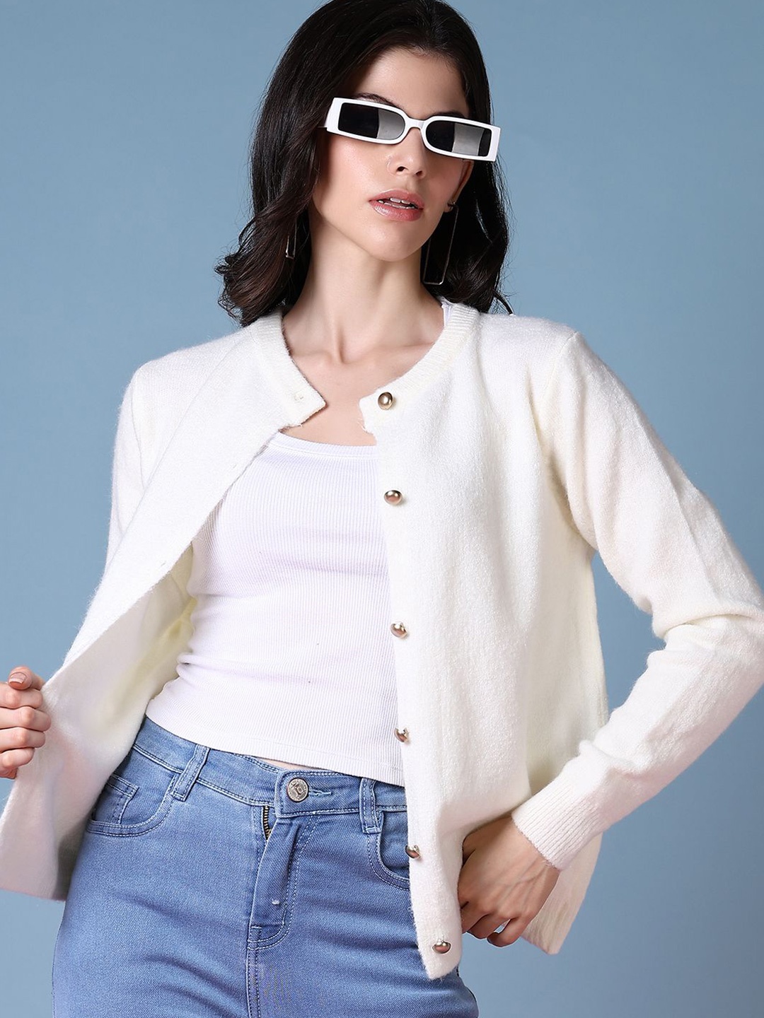 

V-Mart Women Cardigan Sweaters, Off white