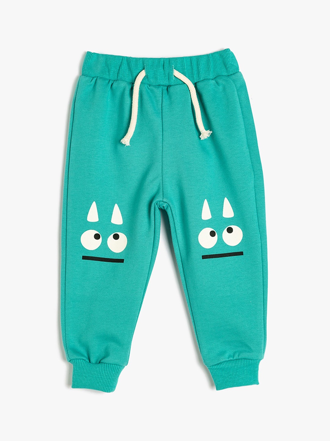 

Koton Infant Boys Printed Pure Cotton Joggers, Turquoise blue