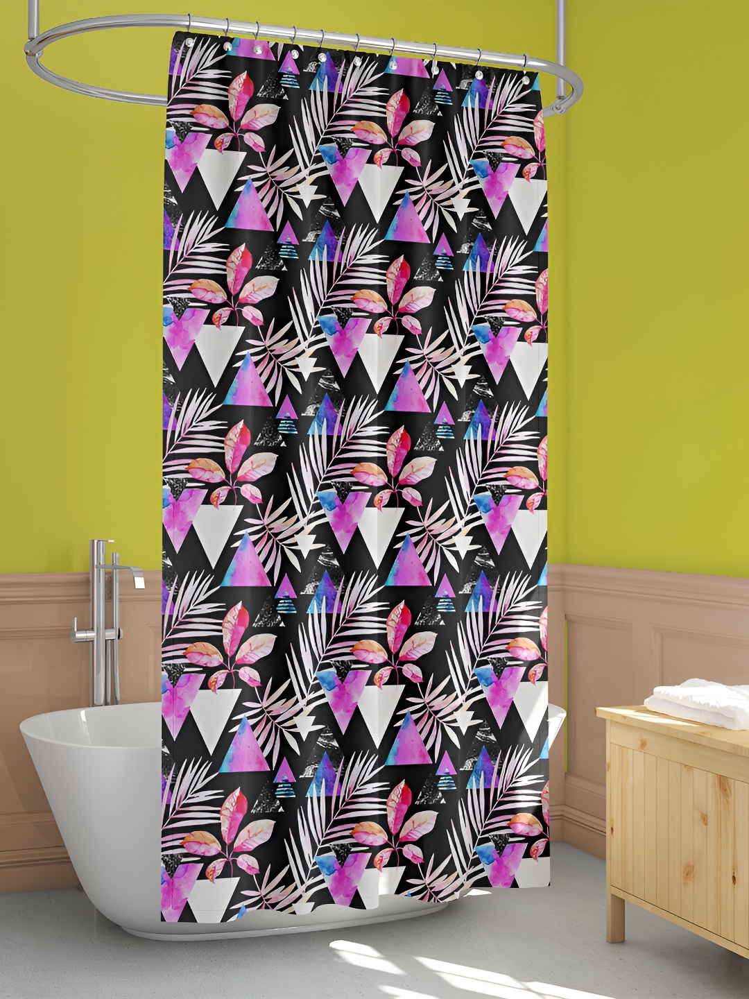 

ArtzFolio Single Piece Waterproof Polyester Shower Curtain, Multi