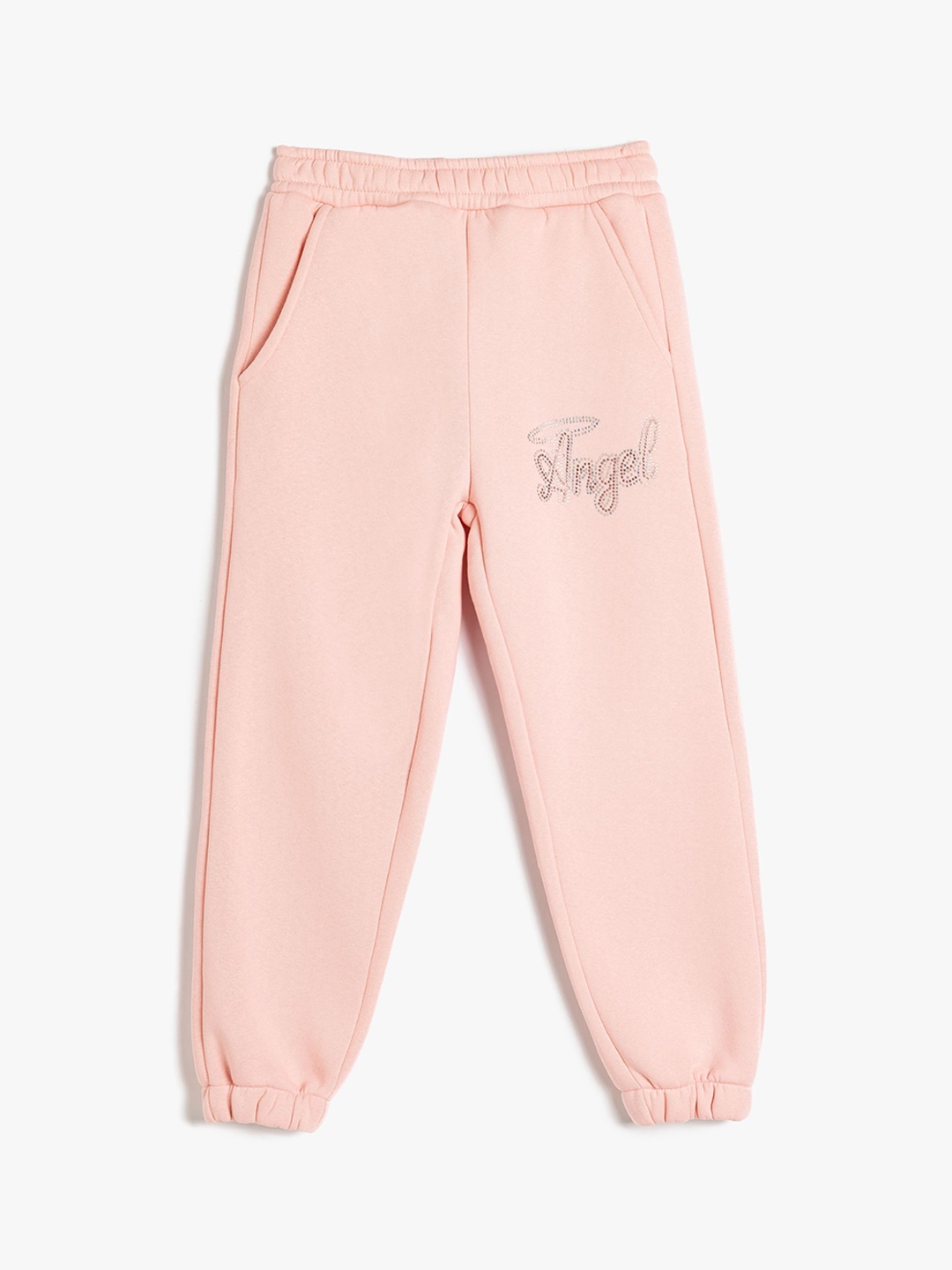 

Koton Girls Mid-Rise Joggers, Pink