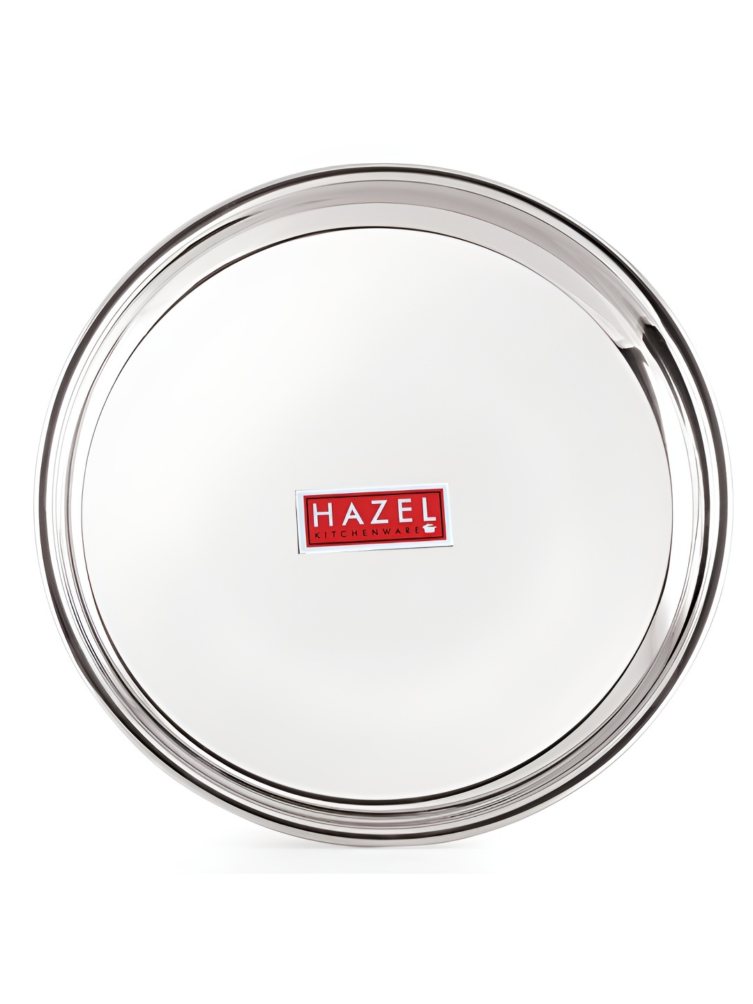 

HAZEL Silver-Toned 2024 1 Pieces Stainless Steel Dishwasher Safe Plates