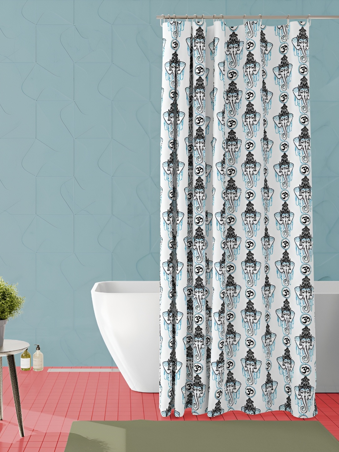 

ArtzFolio Single Piece Waterproof Polyester Shower Curtain, Multi