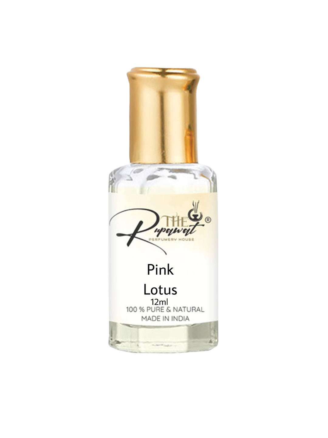 

THE RUPAWAT Perfumery House Pink Lotus Alcohol Free Attar- 12 ml, Transparent
