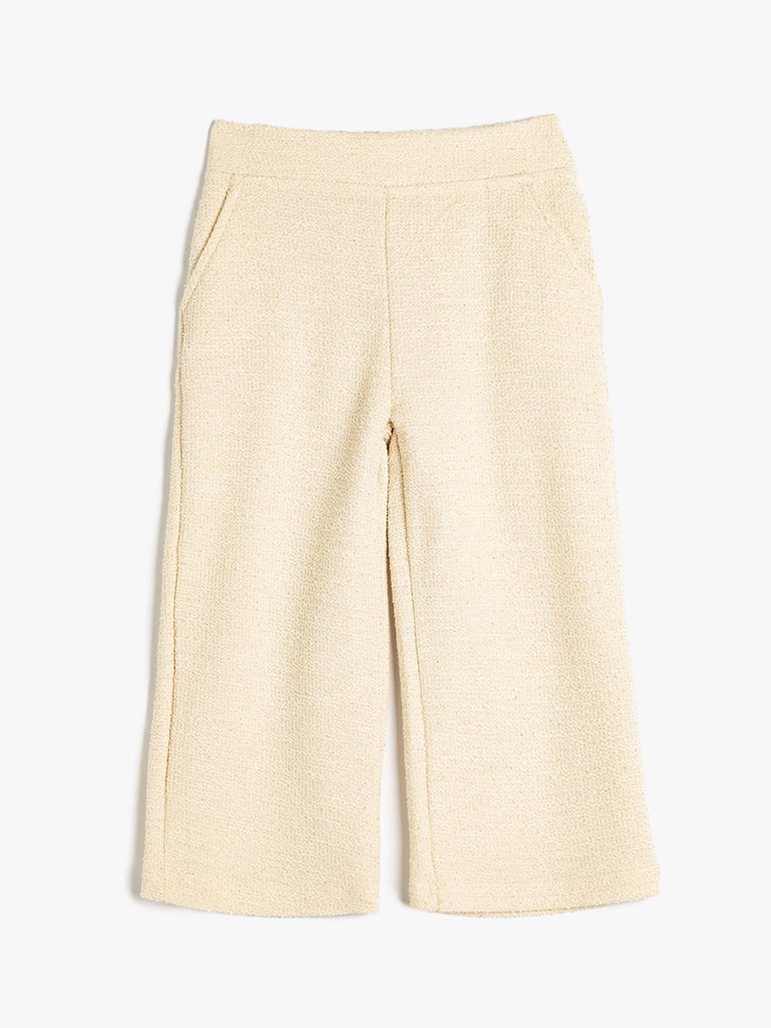 

Koton Girls Mid Rise Cotton Track Pants, Beige