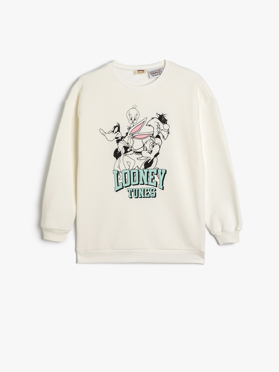 

Koton Girls Graphic Printed Long Sleeves Sweatshirt, Off white