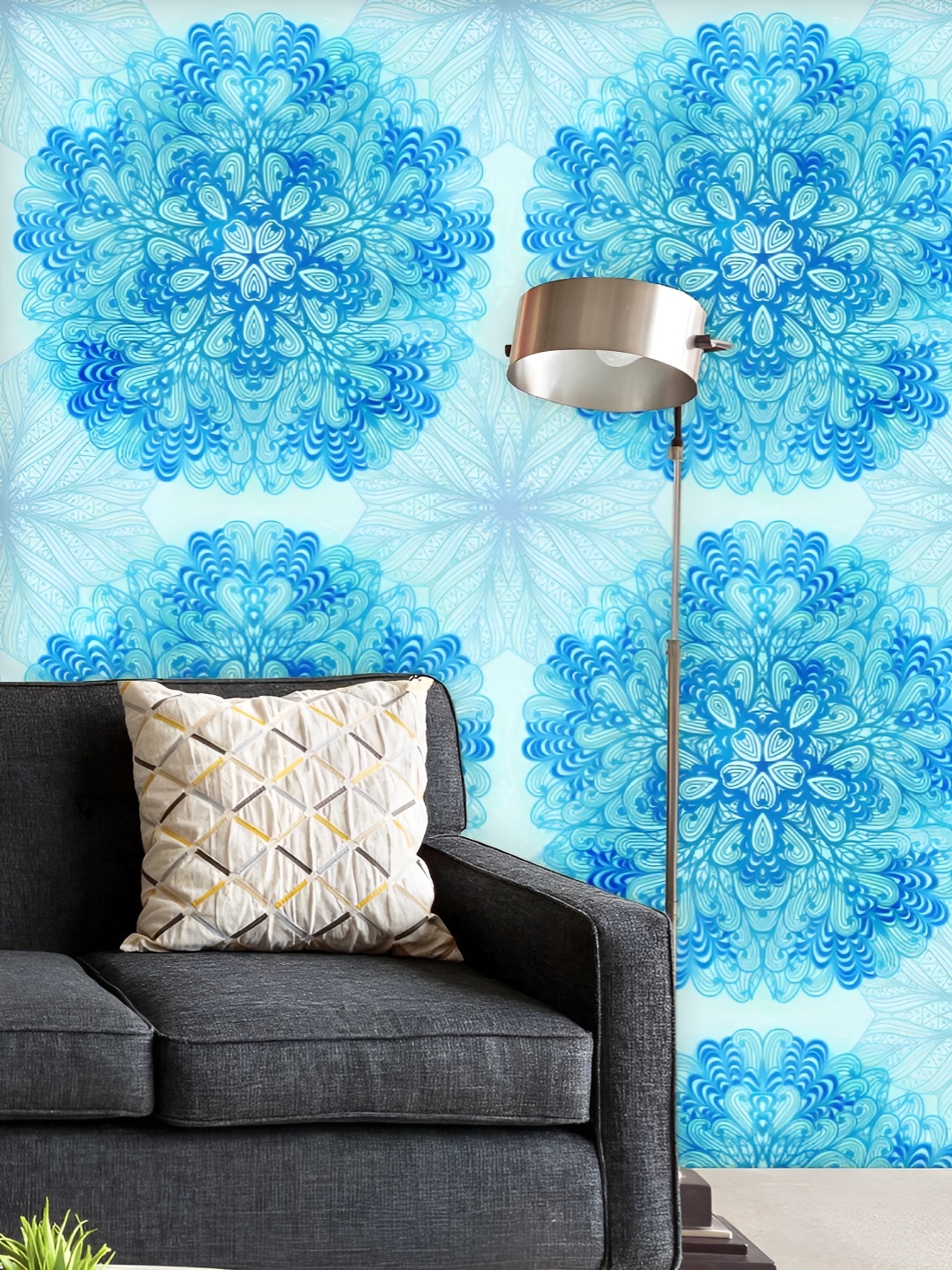 

ArtzFolio Printed UV-Resistant Anti-Bacterial Ethnic Ornament Peel & Stick Wallpaper, Multi