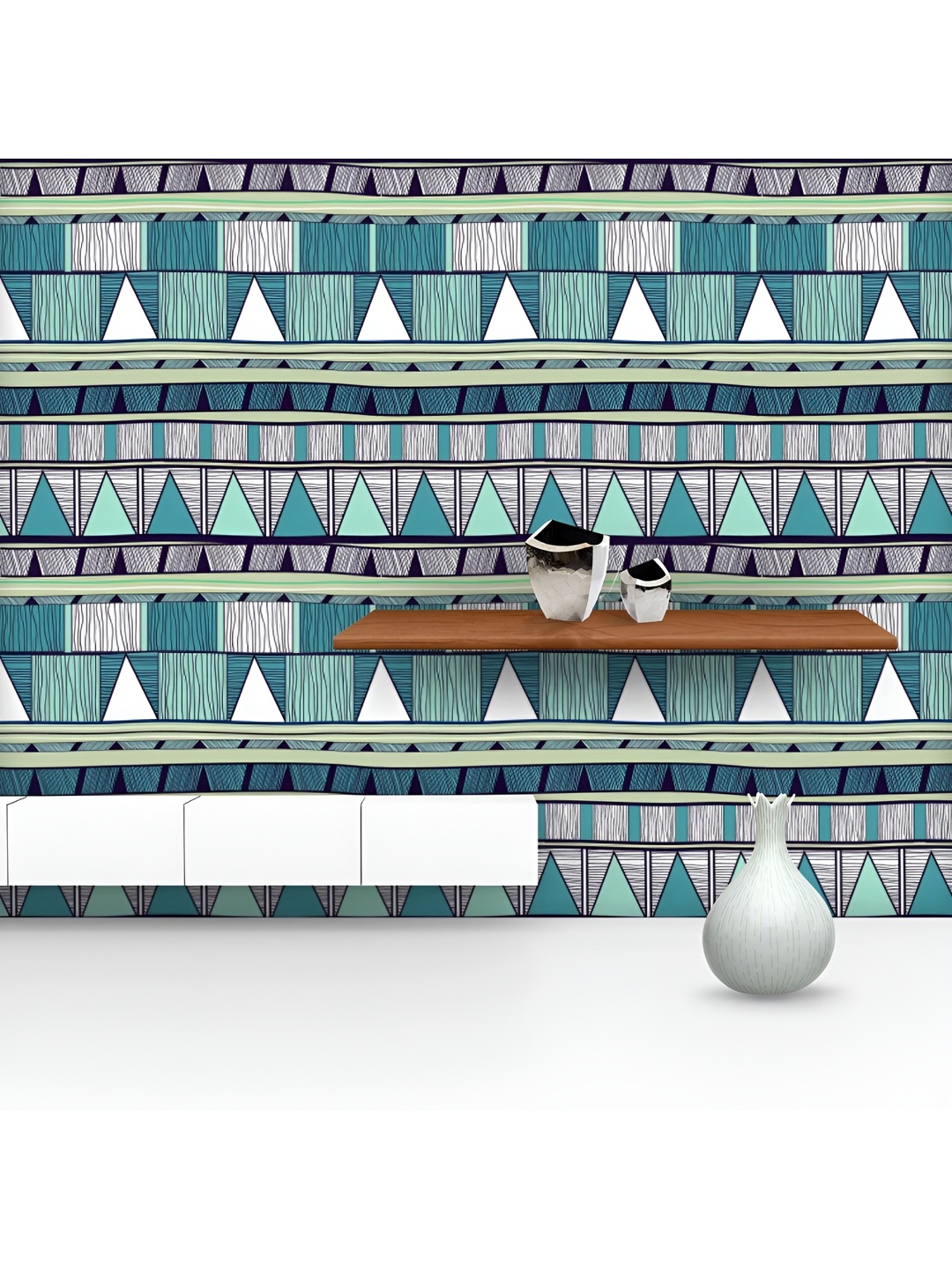 

ArtzFolio Printed UV-Resistant Anti-Bacterial Tribal Art D4Peel & Stick Wallpaper, Multi