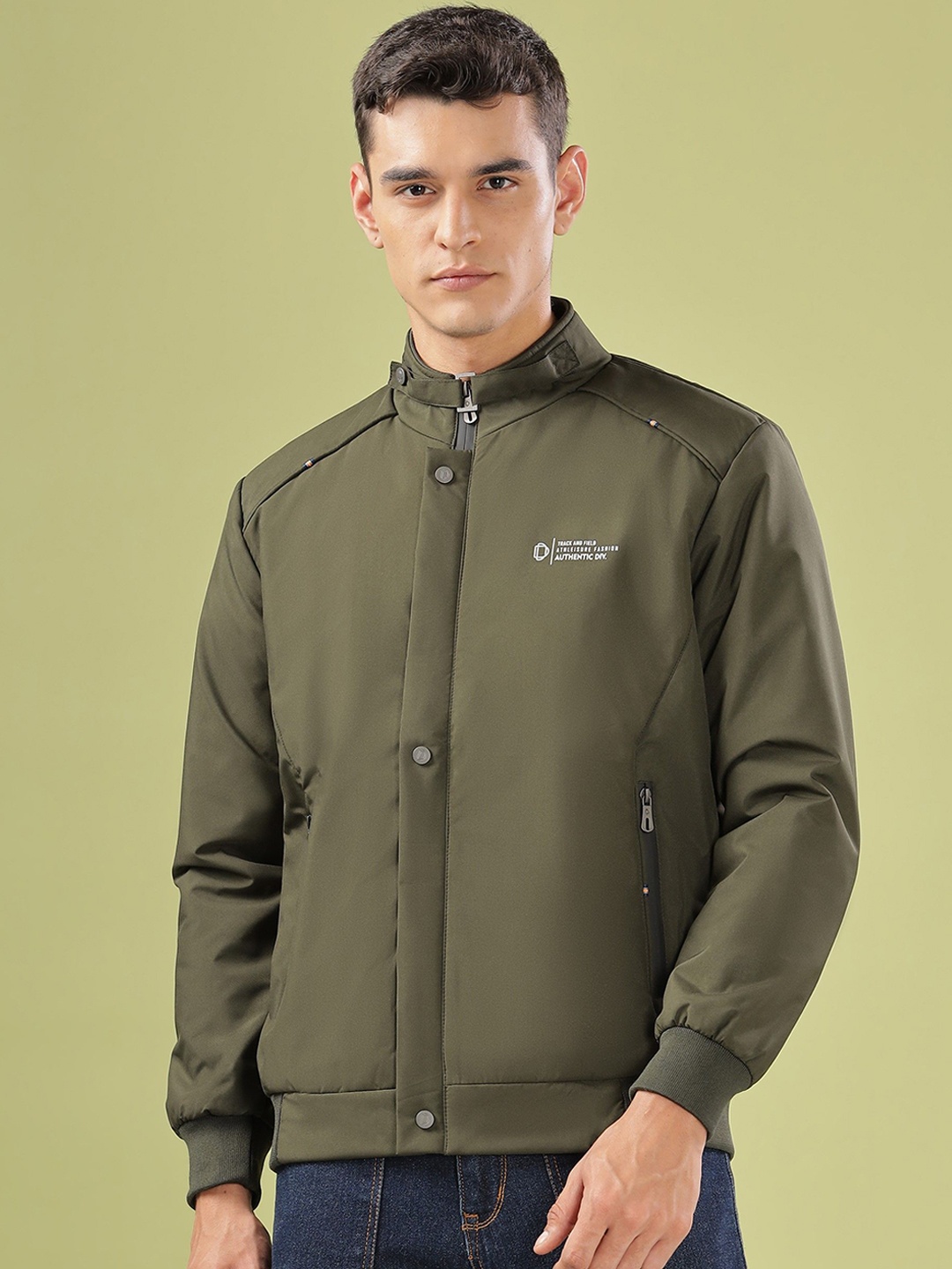 

Dollar Men Lightweight Bomber Jacket, Olive