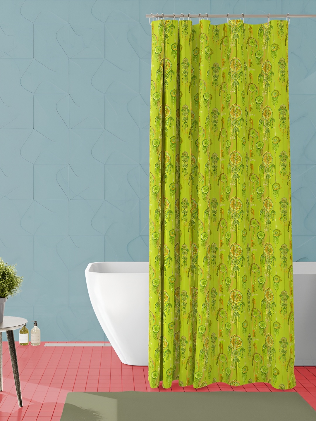 

ArtzFolio Green Printed Water Proof Shower Curtain