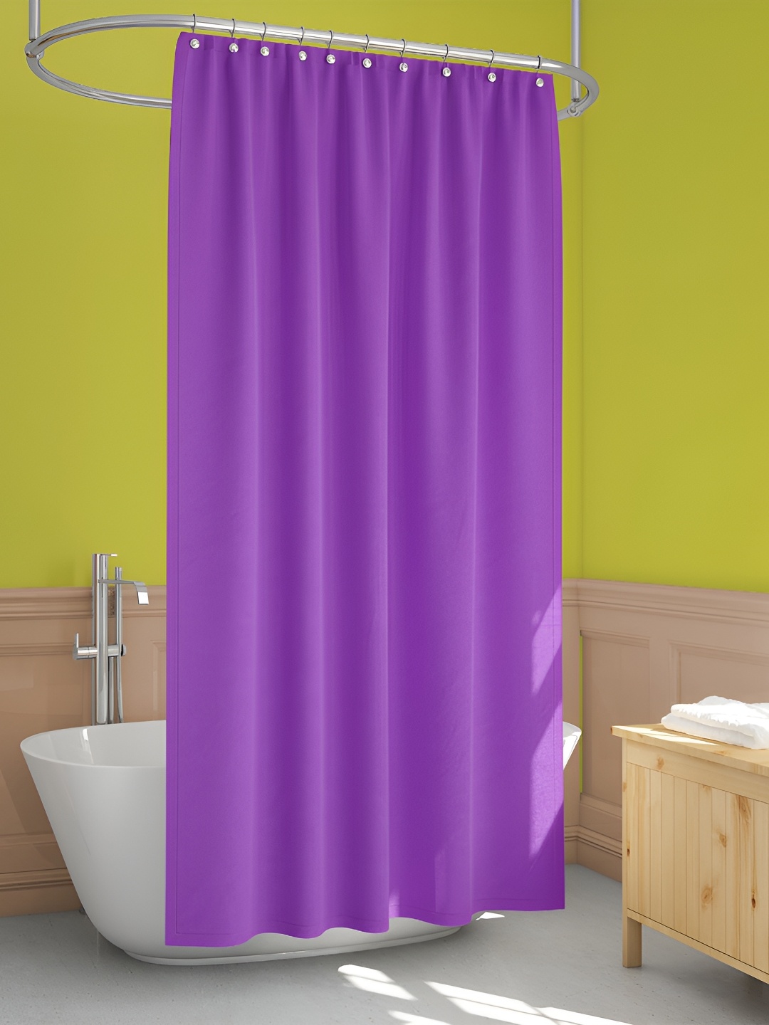 

ArtzFolio Purple Waterproof Shower Curtain