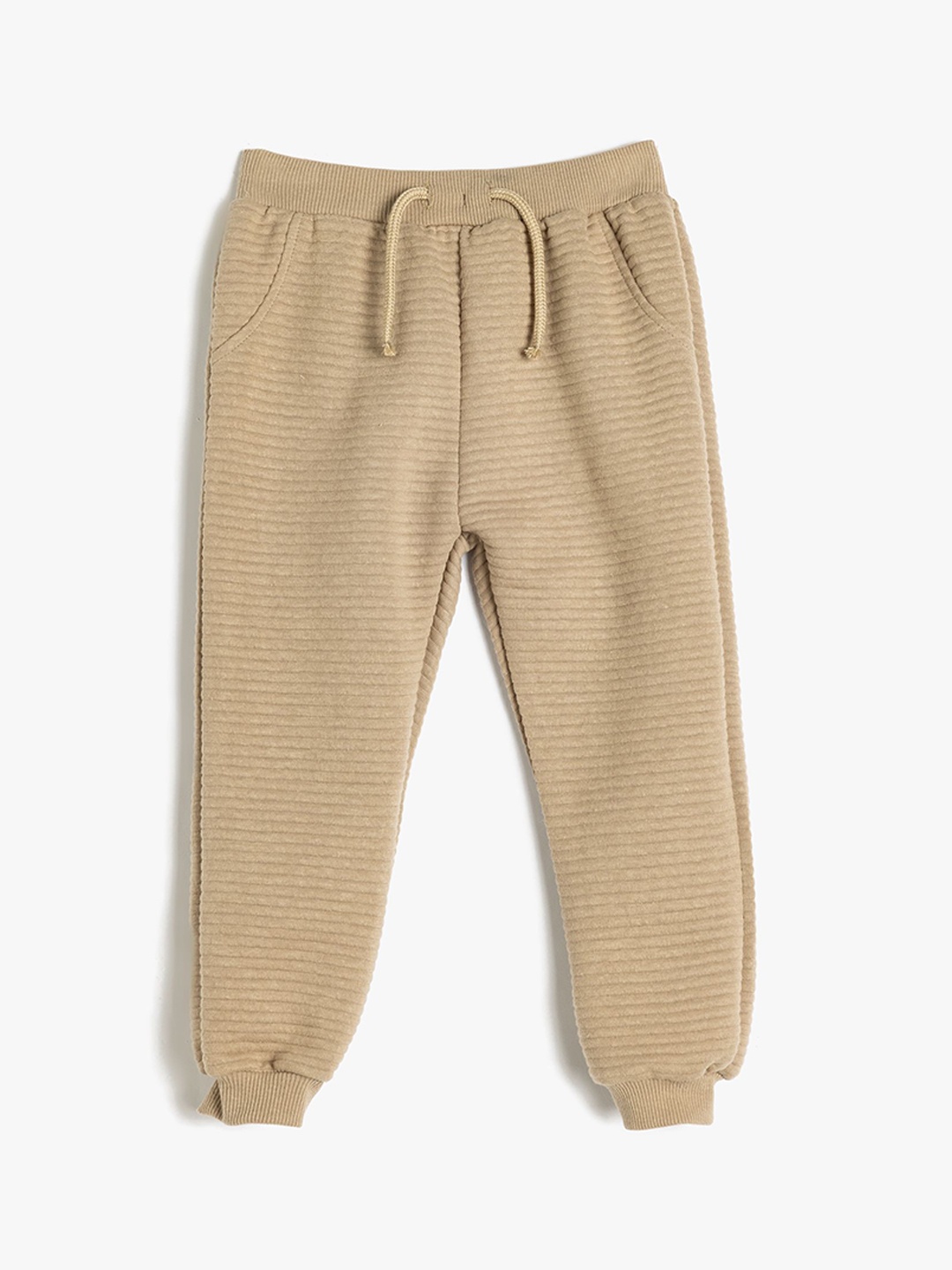 

Koton Boys Mid Rise Regular Fit Joggers, Beige