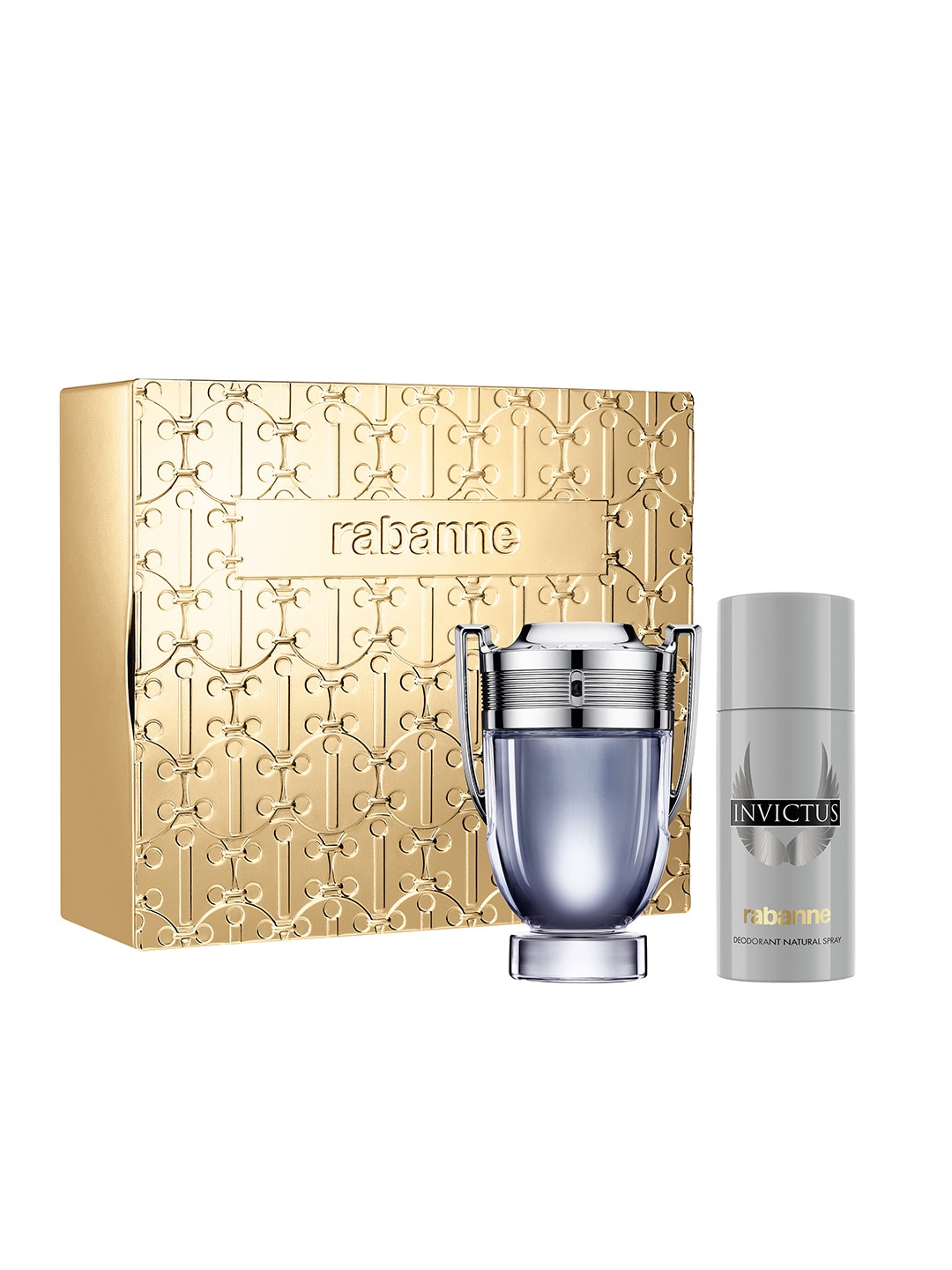 

Paco Rabanne Invictus Eau De Toilette 100ml & Deodorant 150ml Combo, Blue