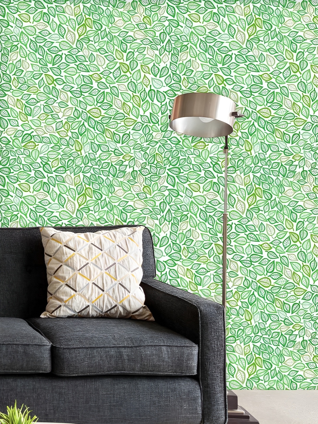 

ArtzFolio Printed UV-Resistant Anti-Bacterial Artistic Leaf Peel & Stick Wallpaper, Multi