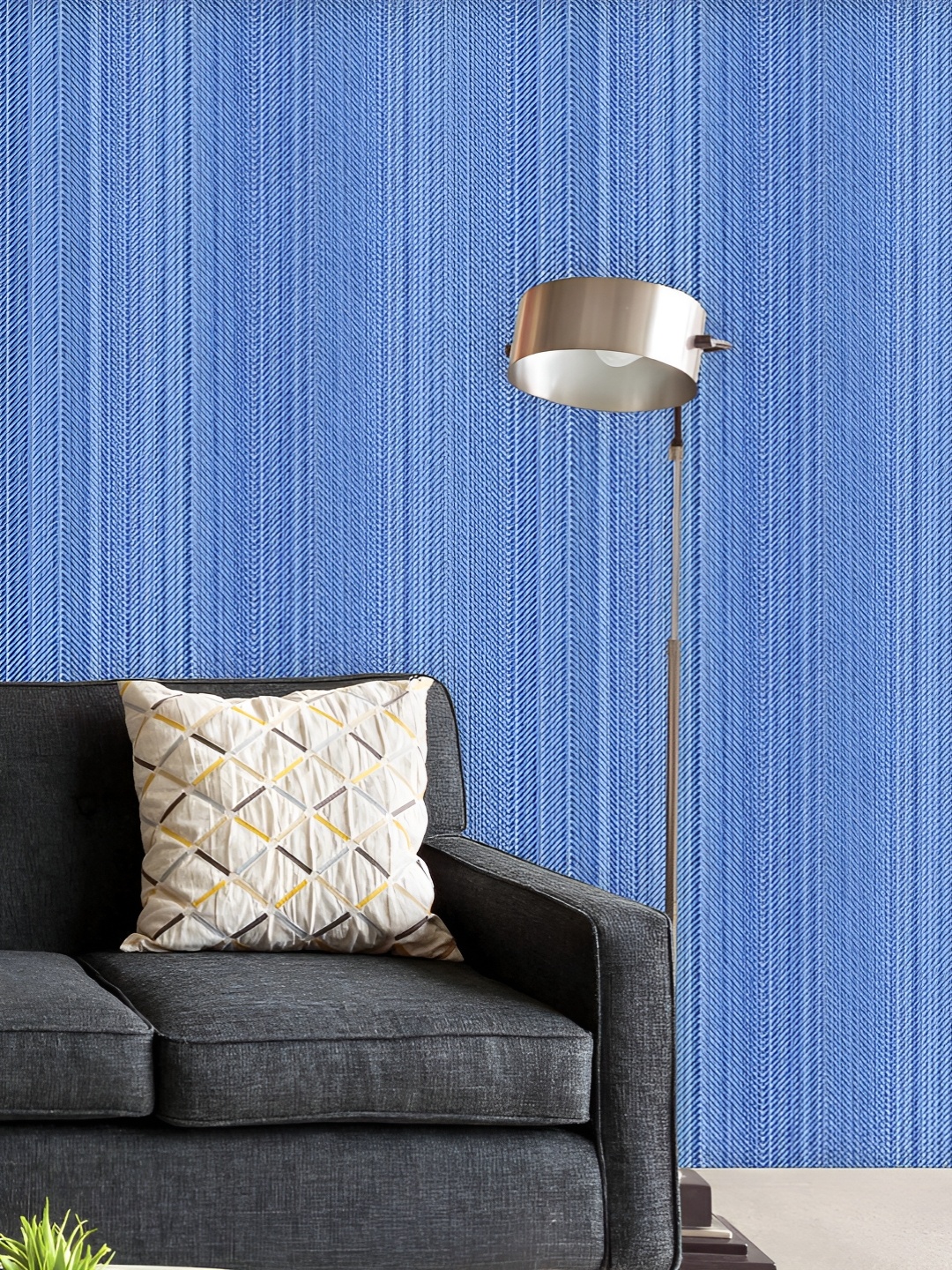 

ArtzFolio Printed UV-Resistant Anti-Bacterial Vintage Herringbone Peel & Stick Wallpaper, Multi