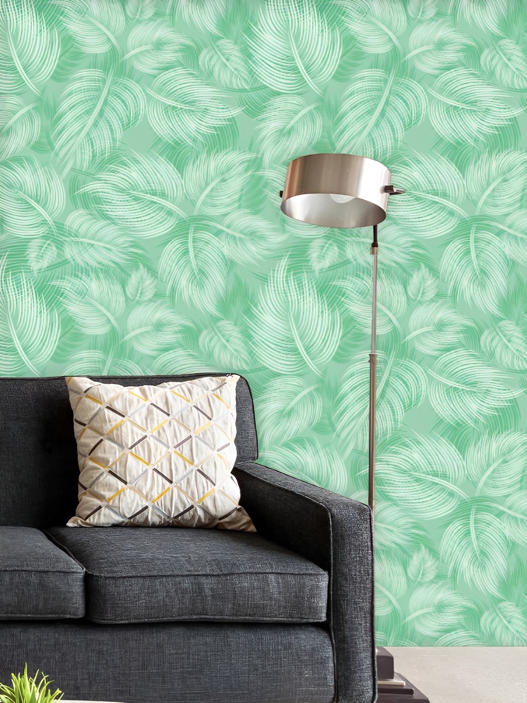 

ArtzFolio Printed UV-Resistant Anti-Bacterial Spring Leaves Peel & Stick Wallpaper, Multi