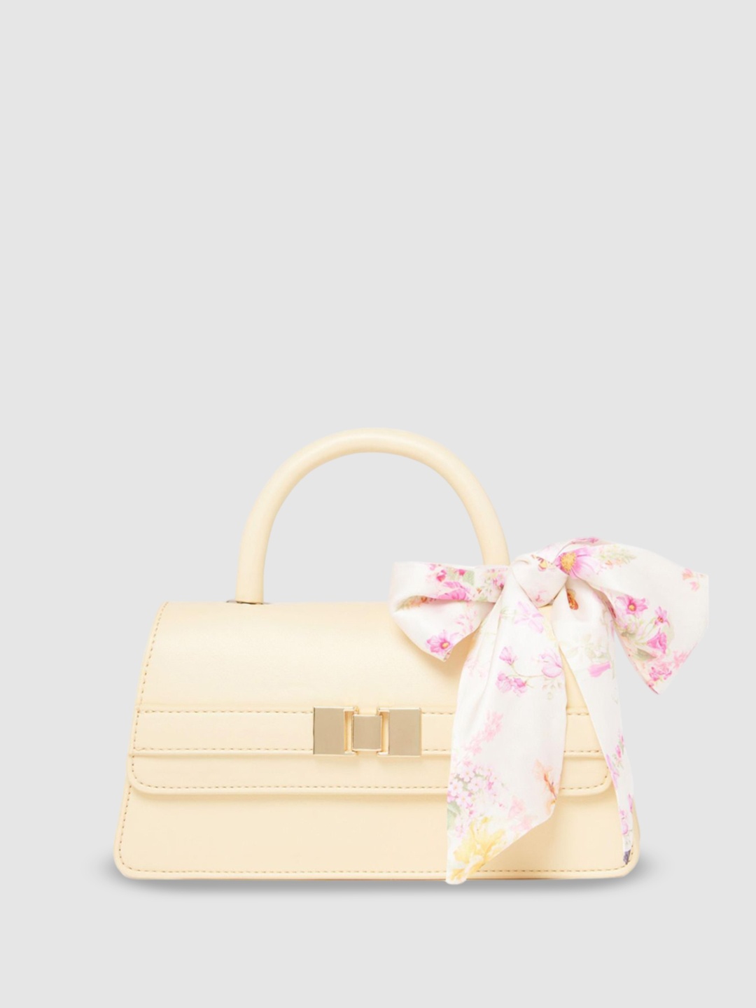 

Forever New PU Shopper Sling Bag with Bow Detail, Yellow