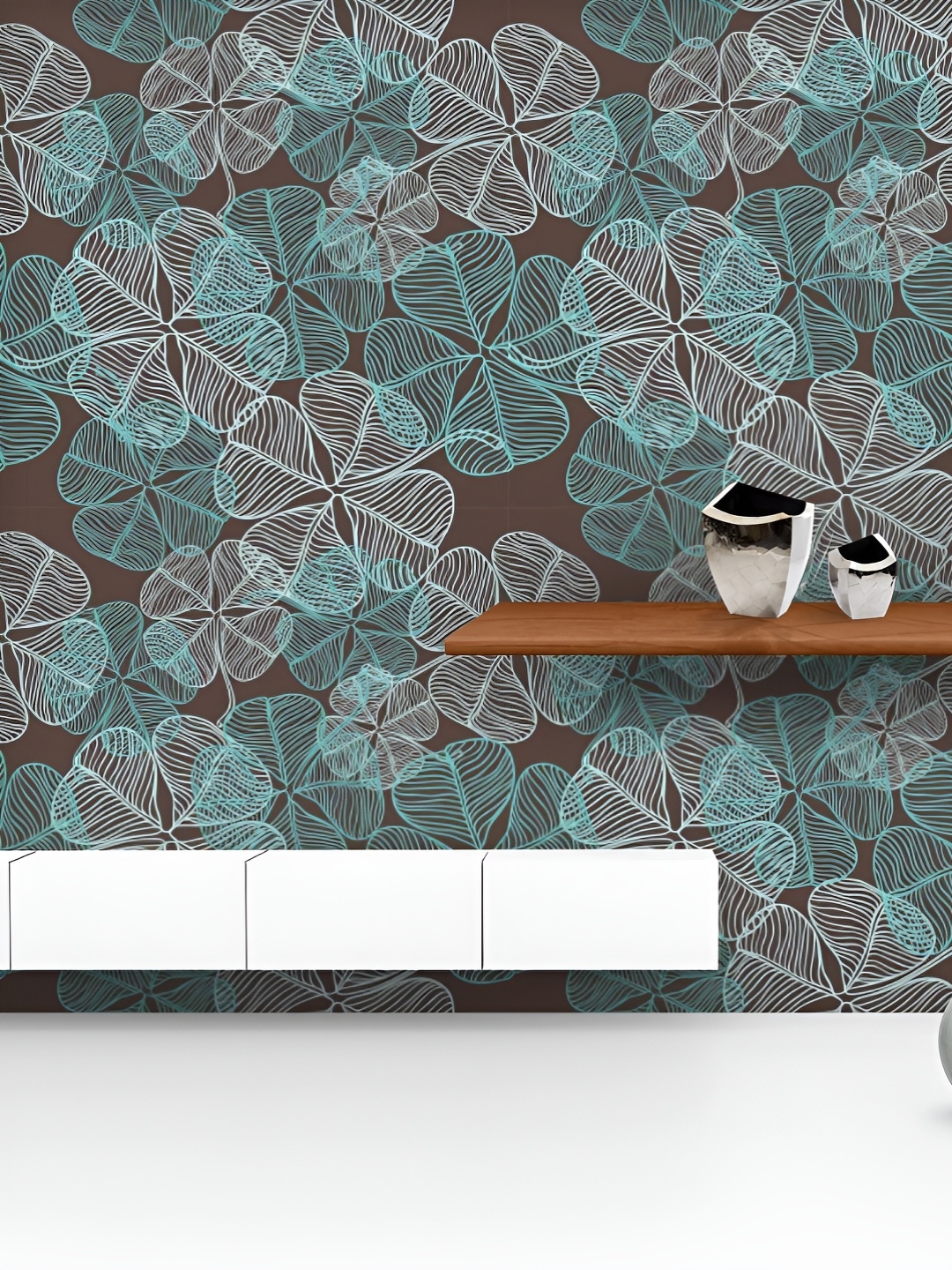 

ArtzFolio Printed UV-Resistant Anti-Bacterial CloverPeel & Stick Wallpaper, Multi