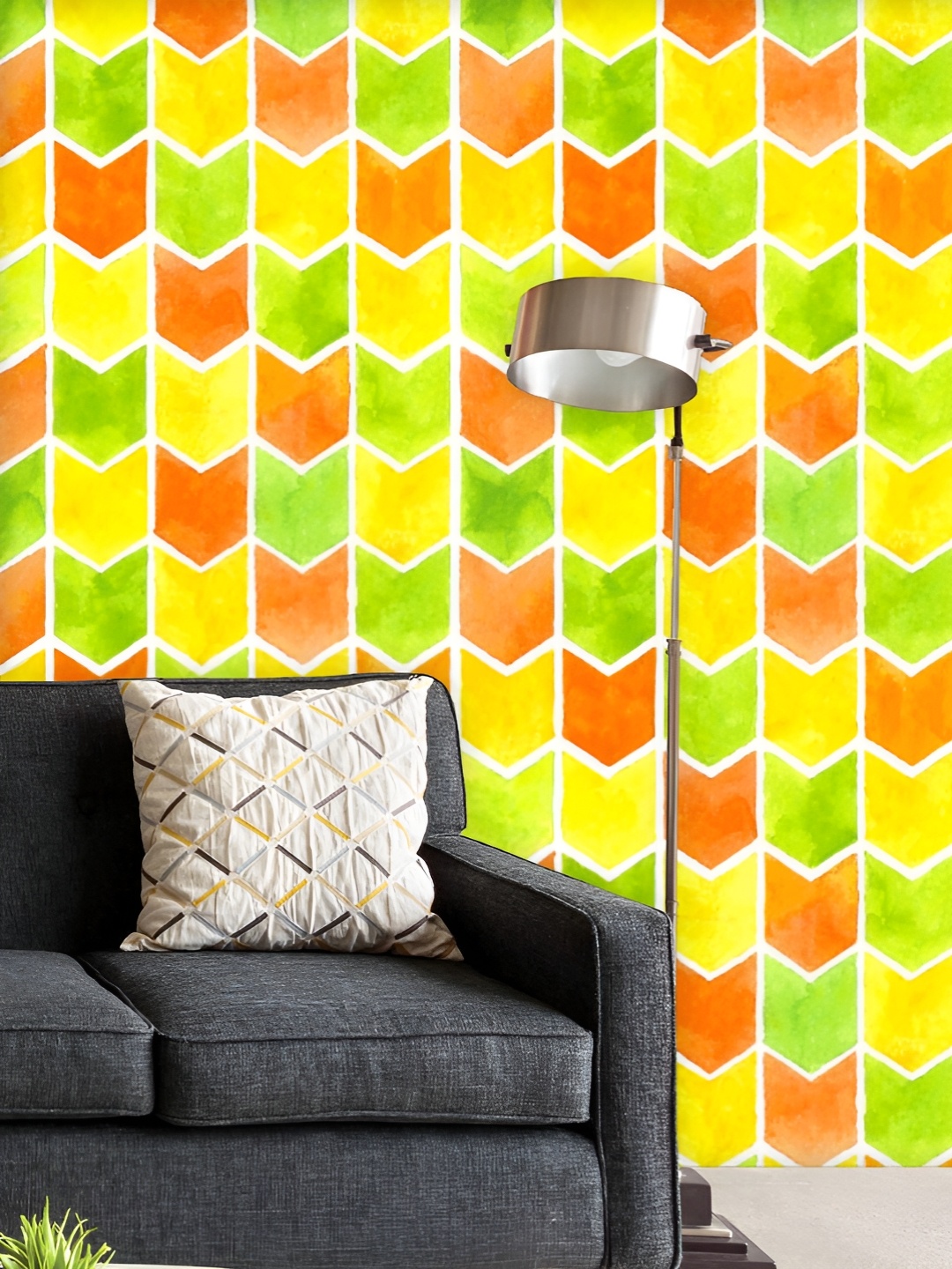 

ArtzFolio Printed UV-Resistant Anti-Bacterial Watercolor Arrows Peel & Stick Wallpaper, Multi