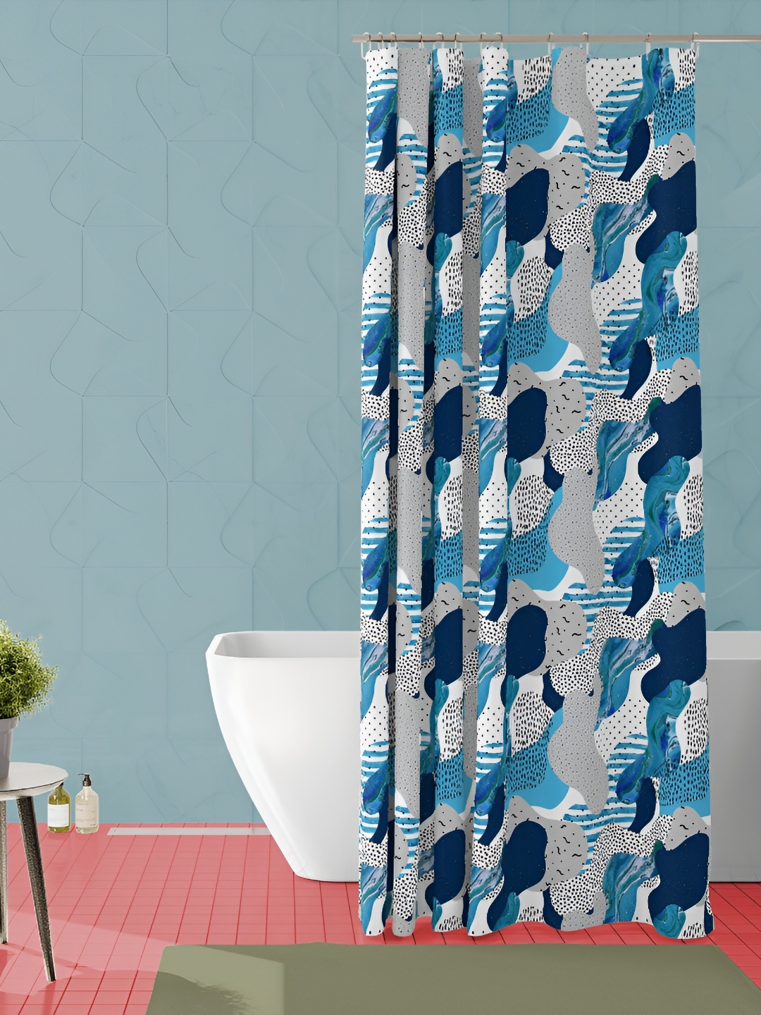 

ArtzFolio Single Piece Waterproof Polyester Shower Curtain, Multi