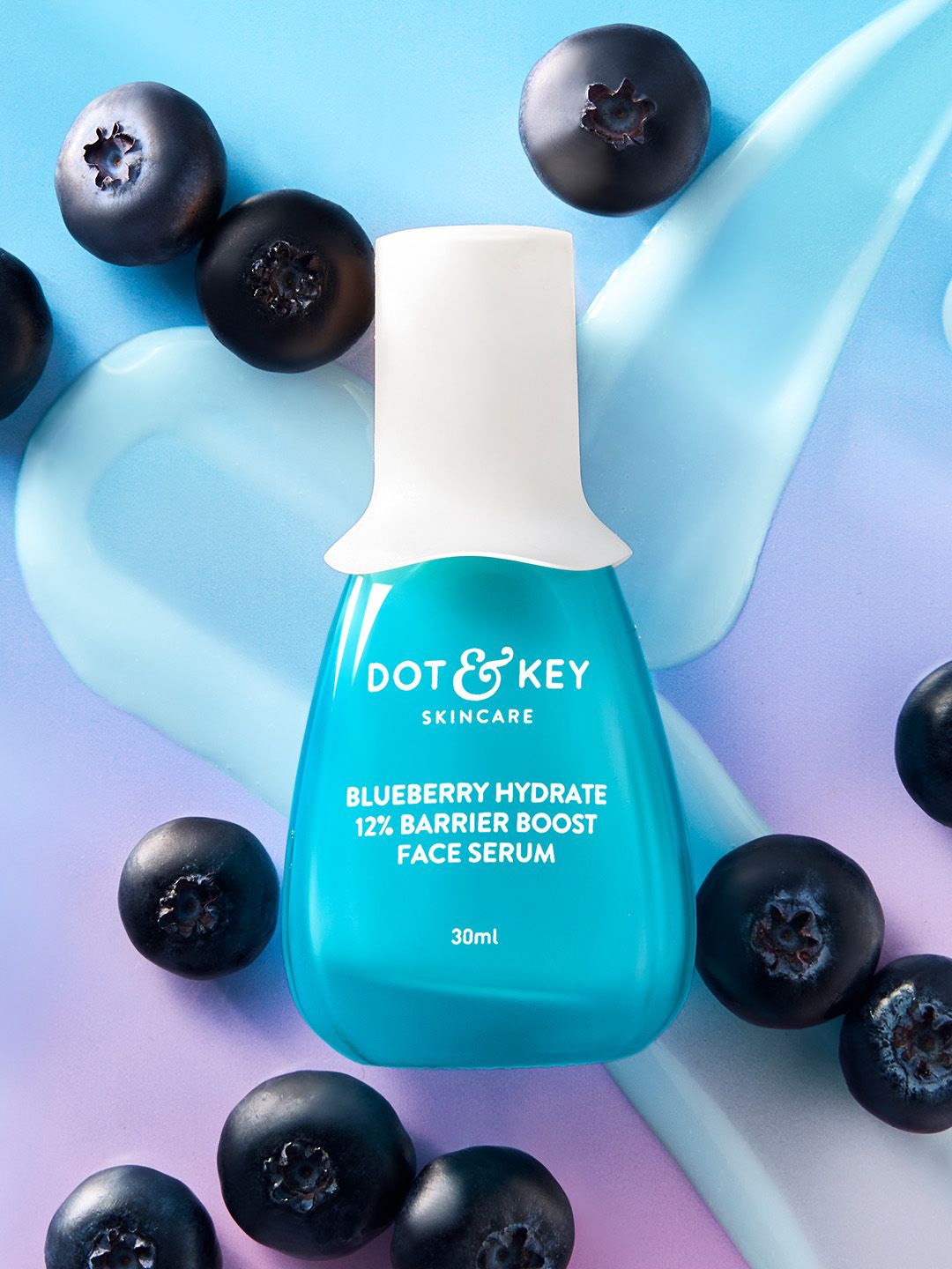 

DOT & KEY 12% Barrier Boost Serum with Ceramides, Hyaluronic Acid & Blueberry - 30 ml, Blue