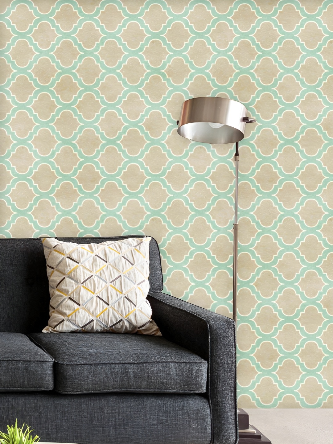 

ArtzFolio Printed UV-Resistant Anti-Bacterial Vintage Pattern Peel & Stick Wallpaper, Multi