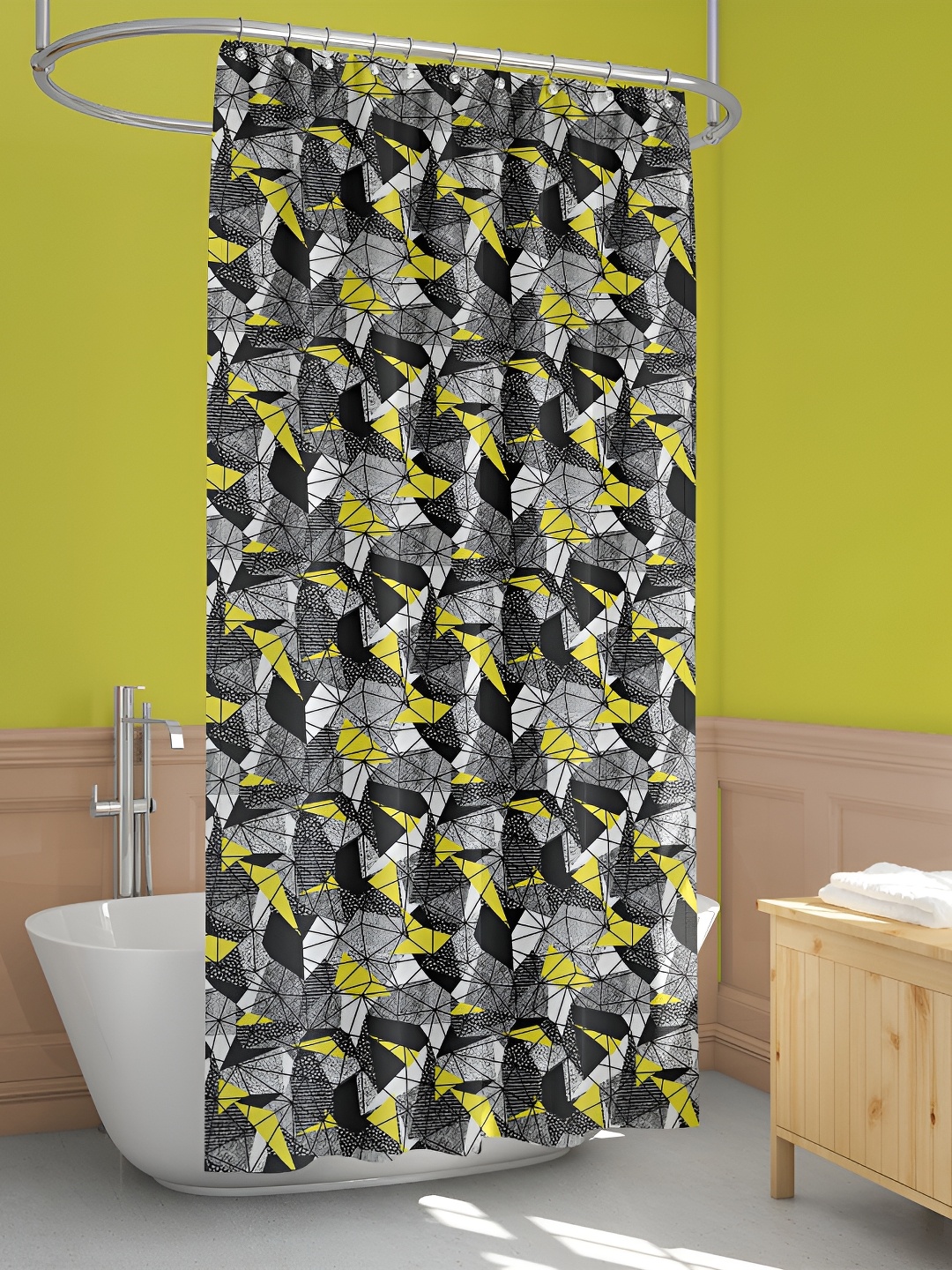 

ArtzFolio Single Piece Waterproof Polyester Shower Curtain, Multi