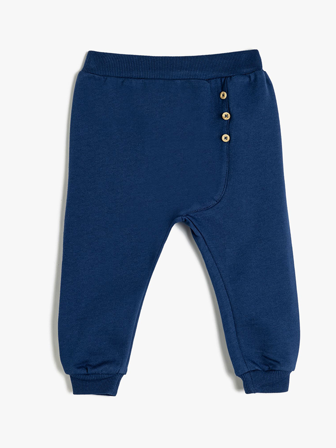 

Koton Boys Pure Cotton Mid Rise Regular Fit Joggers, Blue
