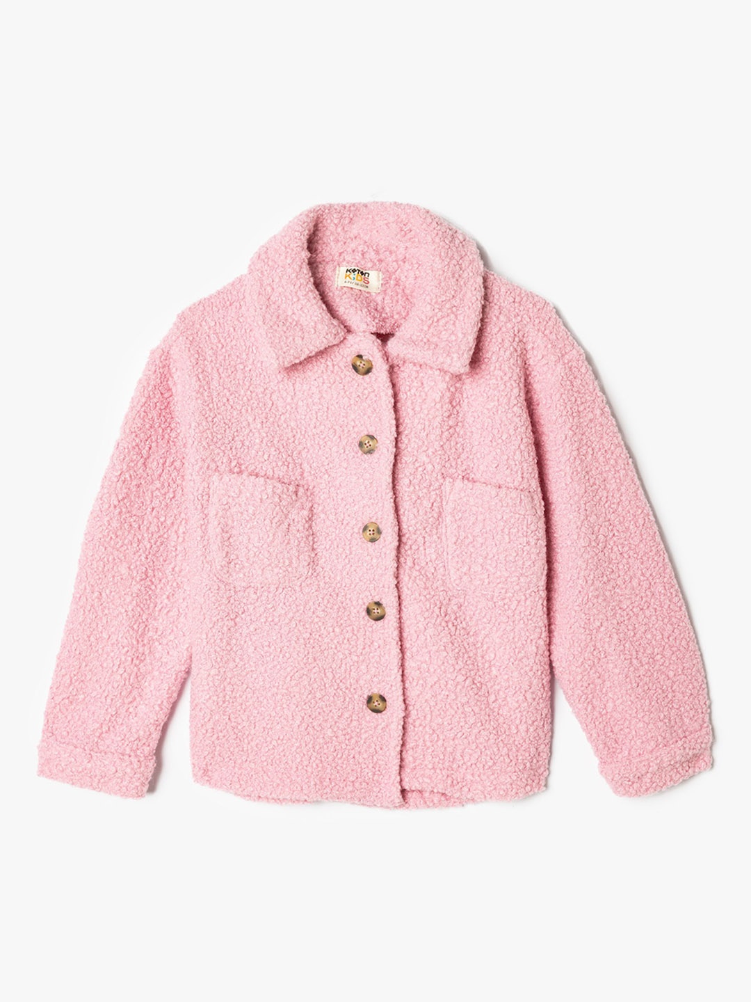 

Koton Girls Floral Tailored Jacket, Pink