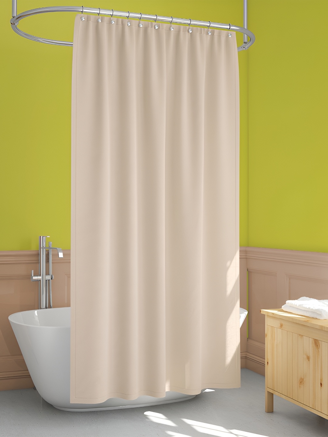 

ArtzFolio Off White Waterproof Shower Curtains