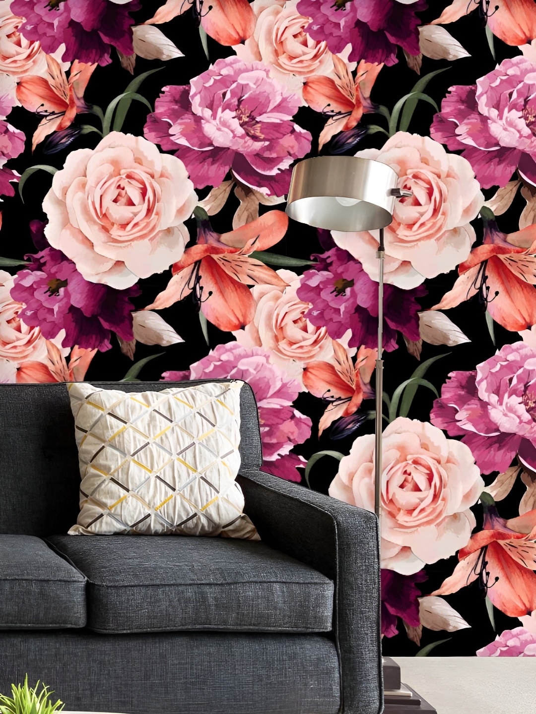 

ArtzFolio Printed UV-Resistant Anti-Bacterial Roses Peel & Stick Wallpaper, Multi