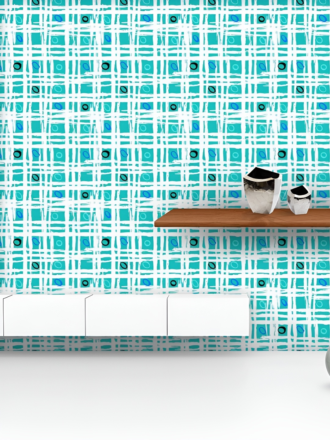 

ArtzFolio Printed UV-Resistant Anti-Bacterial Brushed LinesPeel & Stick Wallpaper, Multi