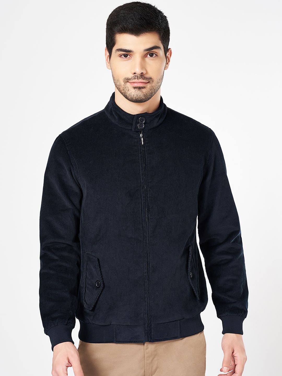 

BYFORD by Pantaloons Men Long Sleeves Woven Jacket, Blue