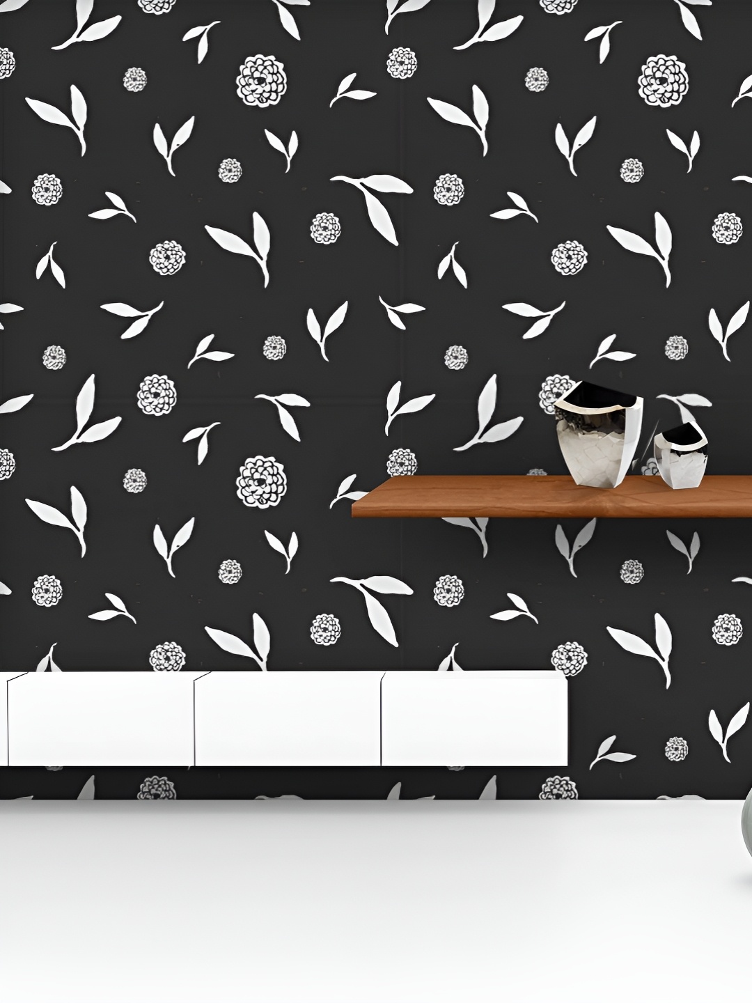 

ArtzFolio Printed UV-Resistant Anti-Bacterial Hand Drawn Floral Peel & Stick Wallpaper, Multi