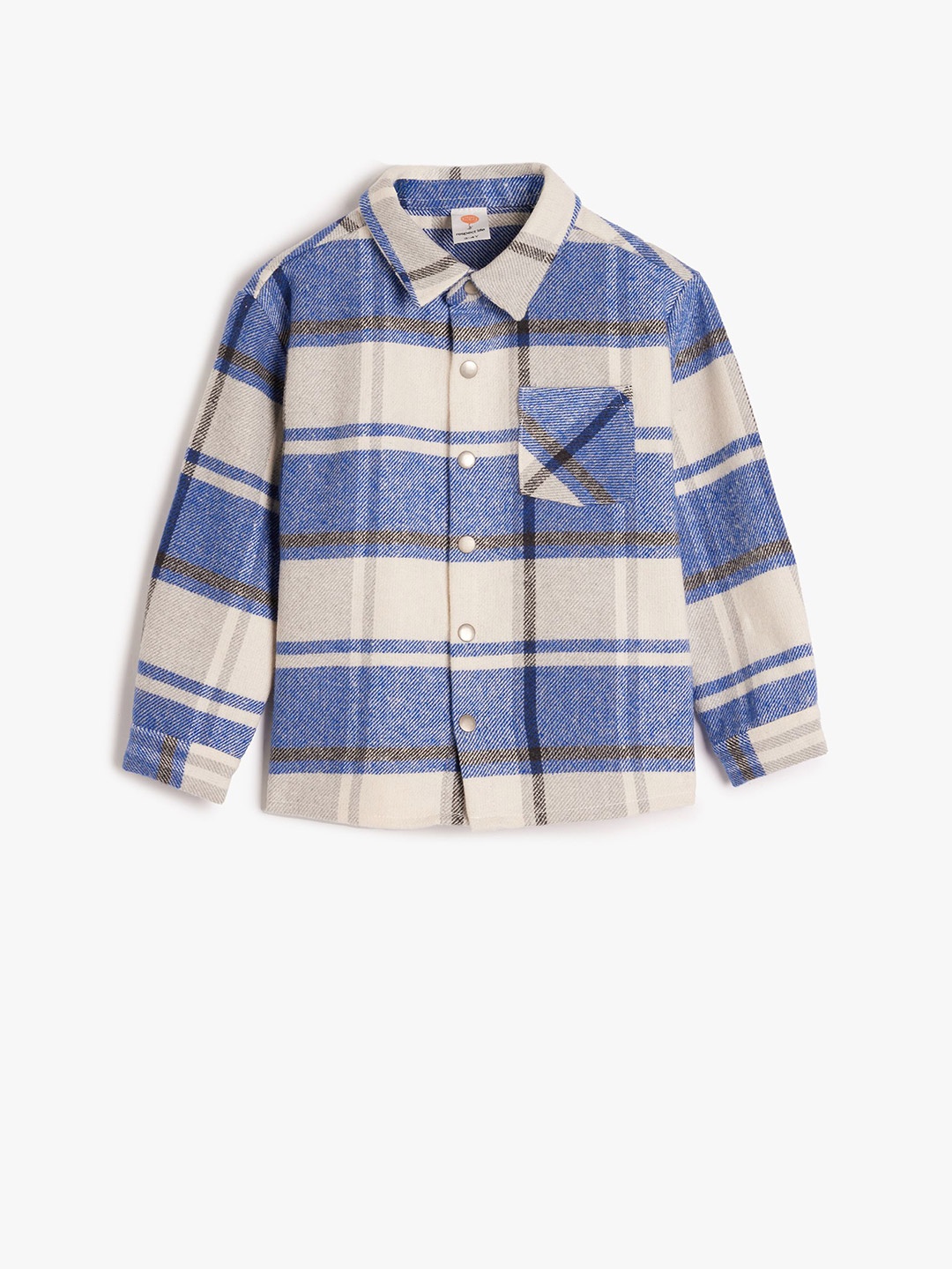 

Koton Boys Tartan Checks Opaque Checked Casual Shirt, Blue