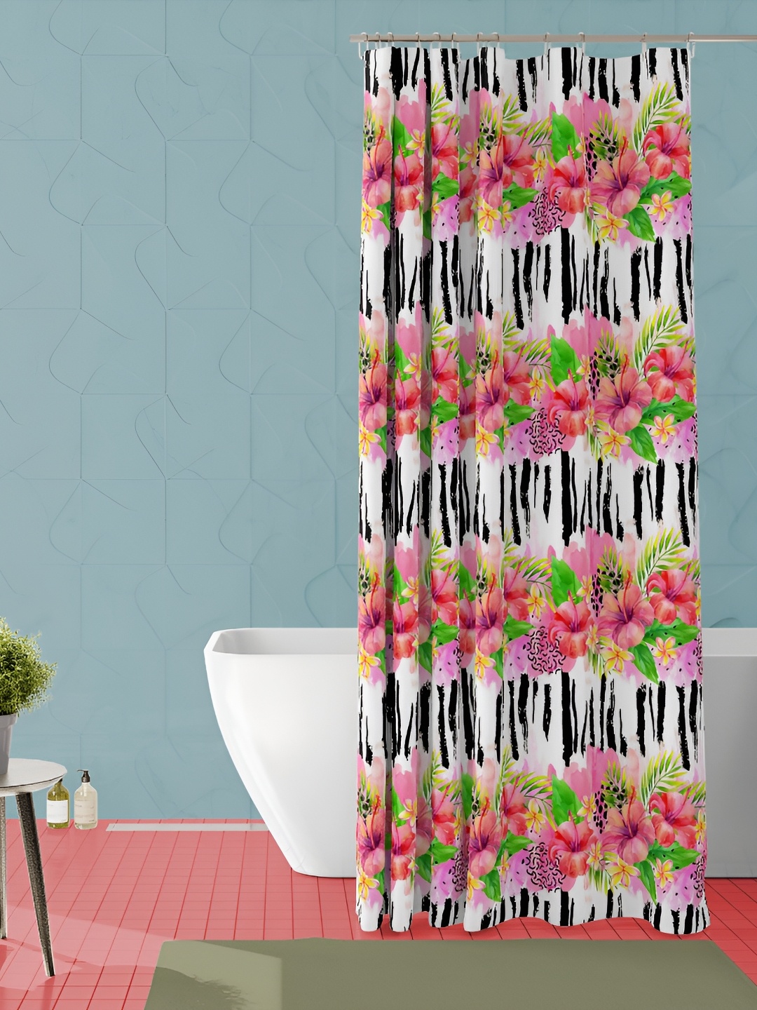 

ArtzFolio Single Piece Waterproof Polyester Shower Curtain, Multi