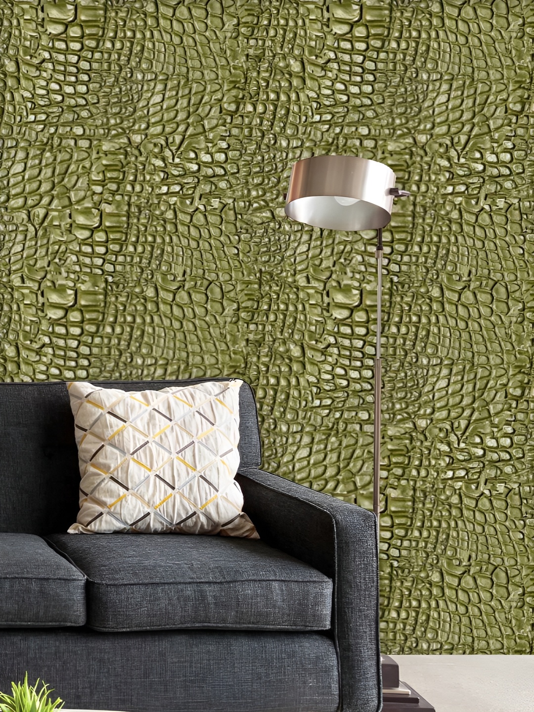 

ArtzFolio Printed UV-Resistant Anti-Bacterial Alligator HidePeel & Stick Wallpaper, Multi