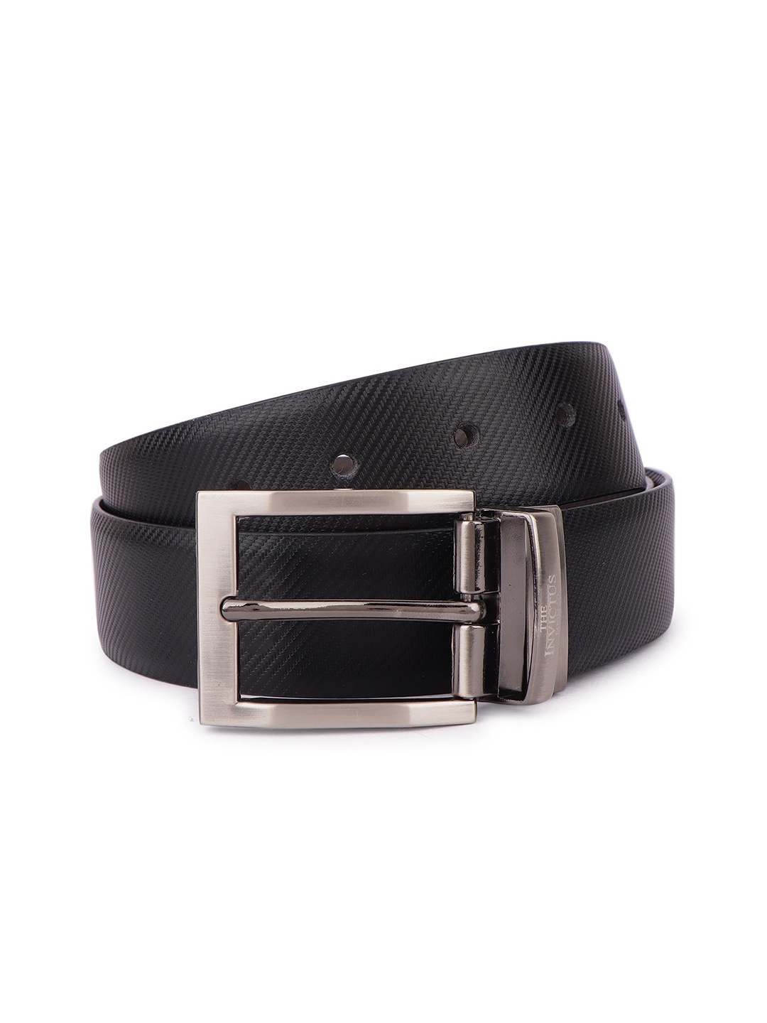 

INVICTUS Men Leather Reversible Formal Belt, Black