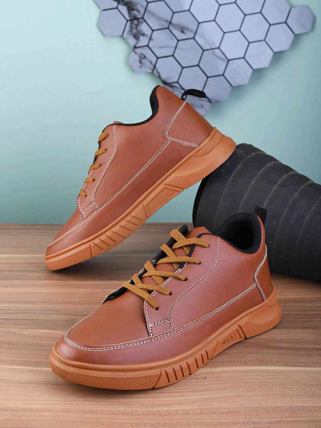 

Killer Men Round Toe Lace-Ups Sneakers, Brown