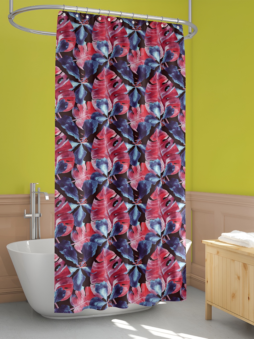 

ArtzFolio Single Piece Waterproof Polyester Shower Curtain, Multi