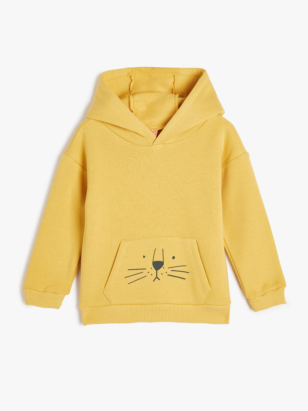 

Koton Boys Cotton Hooded Long Sleeves Pullover Sweatshirt, Yellow