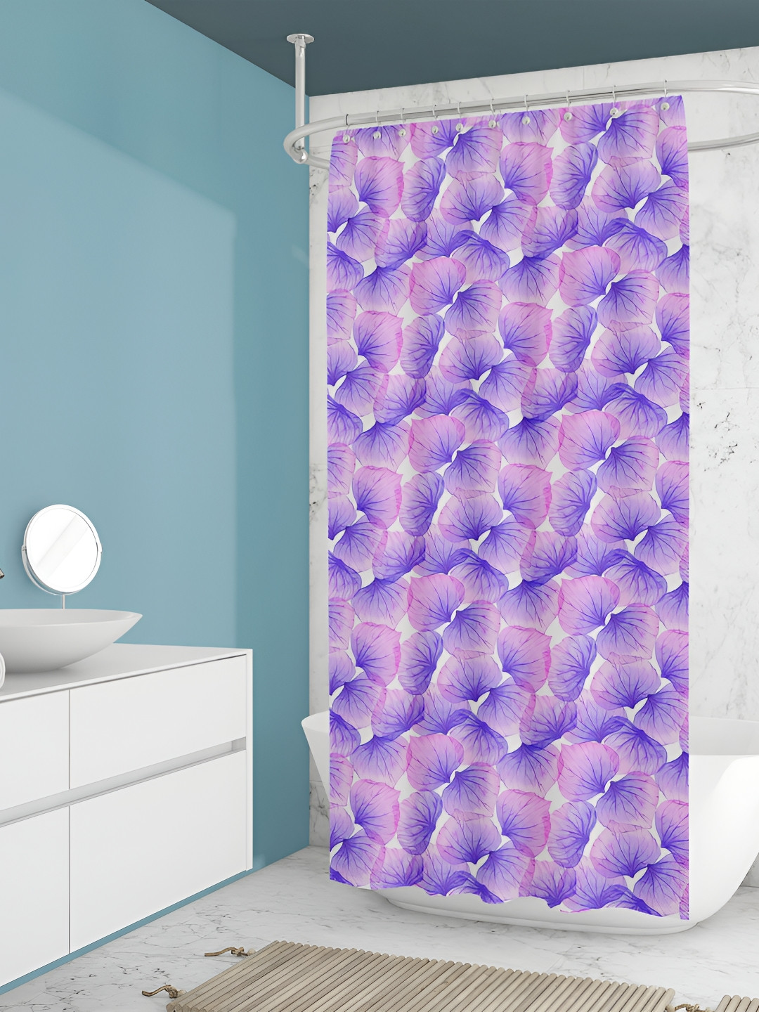 

ArtzFolio Single Piece Waterproof Polyester Shower Curtain, Multi