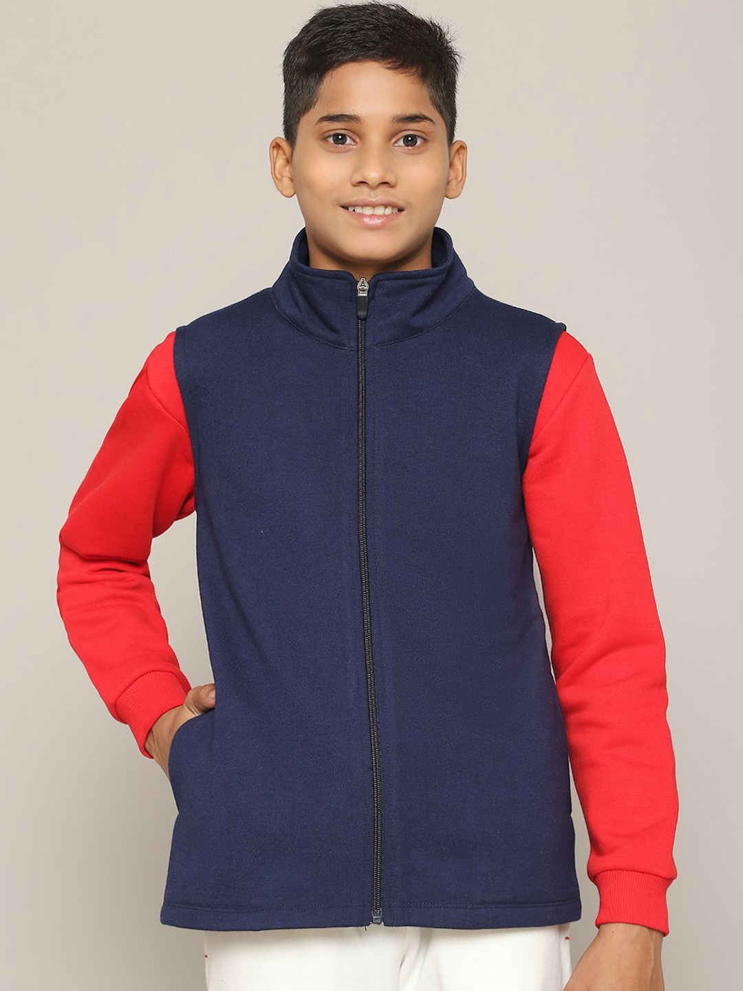 

Rute Boys Tailored Jacket with Embroidered, Navy blue