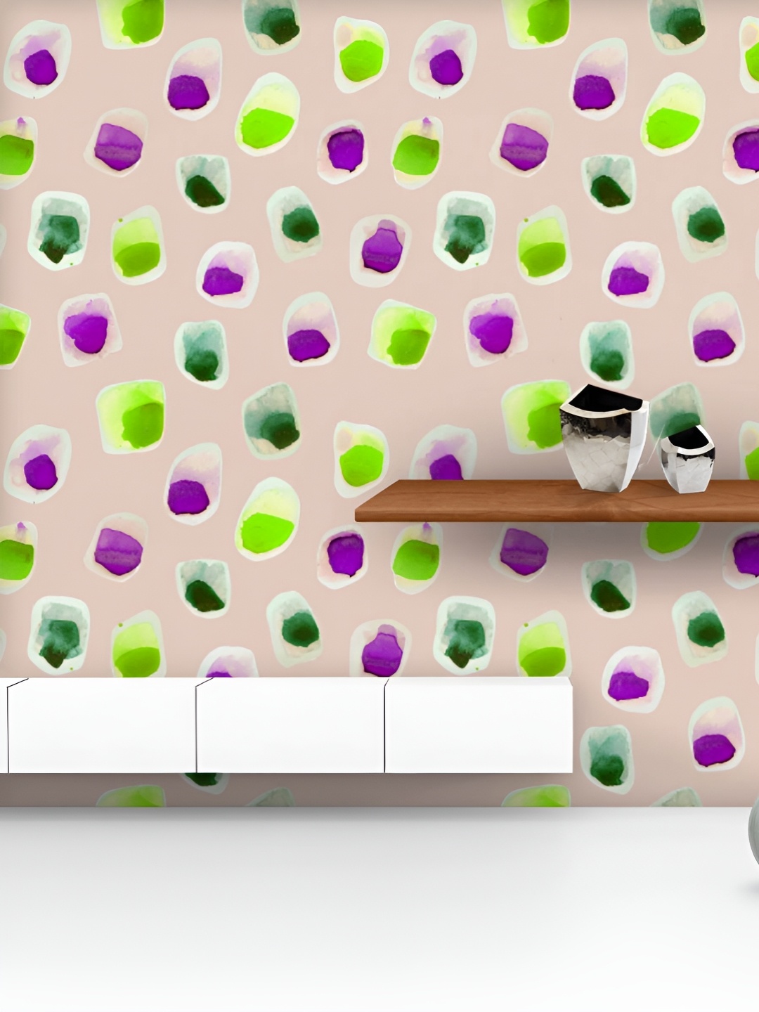 

ArtzFolio Printed UV-Resistant Anti-Bacterial Watercolor Abstract Peel & Stick Wallpaper, Multi