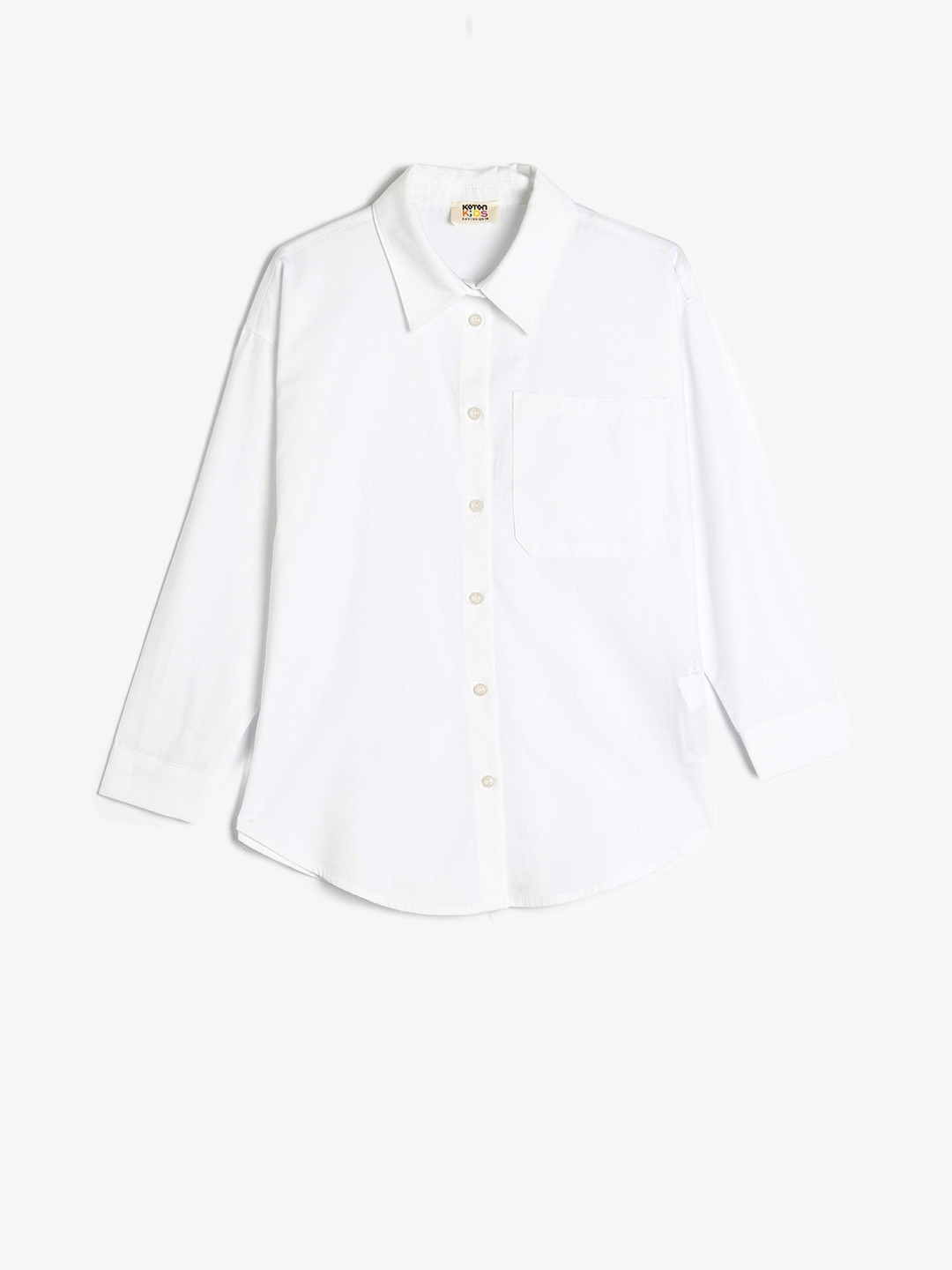 

Koton Girls Opaque Casual Shirt, White