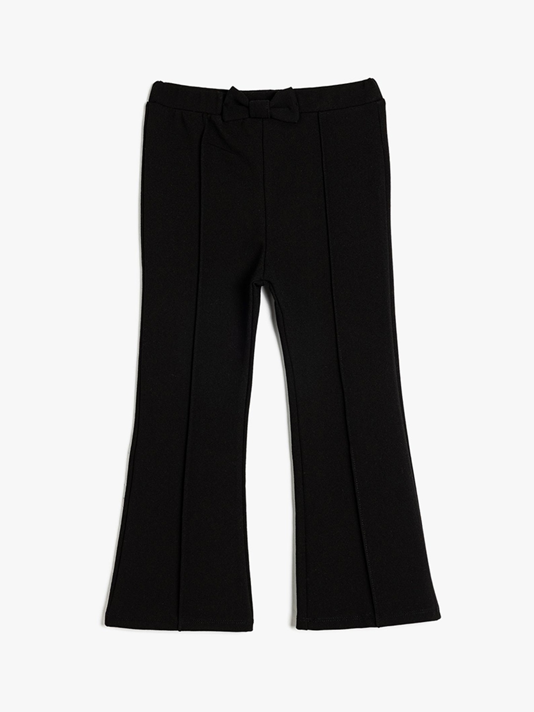 

Koton Girls Flared High-Rise Trousers, Black