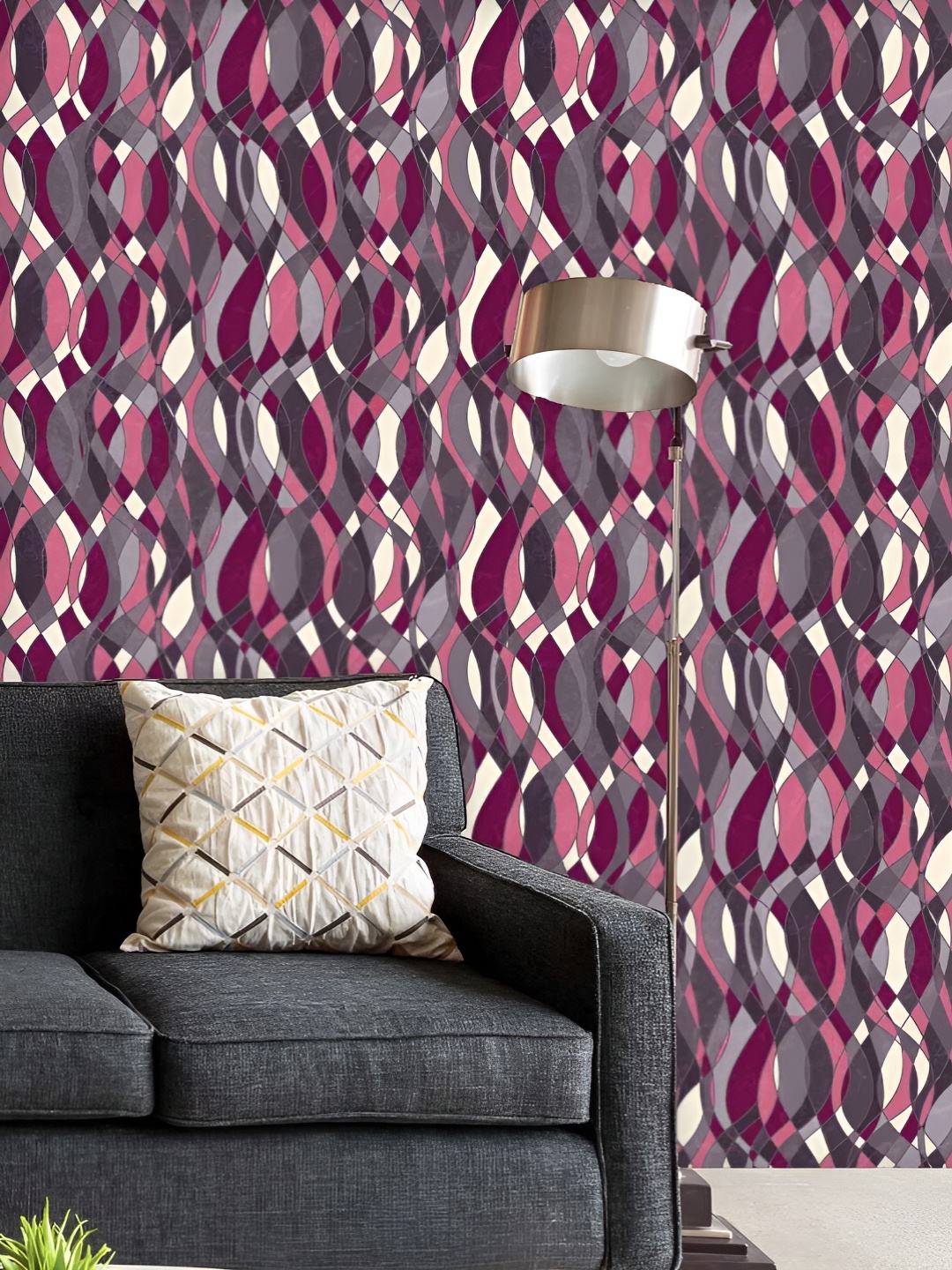 

ArtzFolio Printed UV-Resistant Anti-Bacterial Abstract Grunge ArtPeel & Stick Wallpaper, Multi